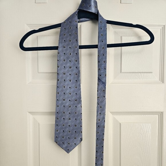 Thomas Blue Tie with Flies - Formal Wear with a Twist - Picture 2 of 11